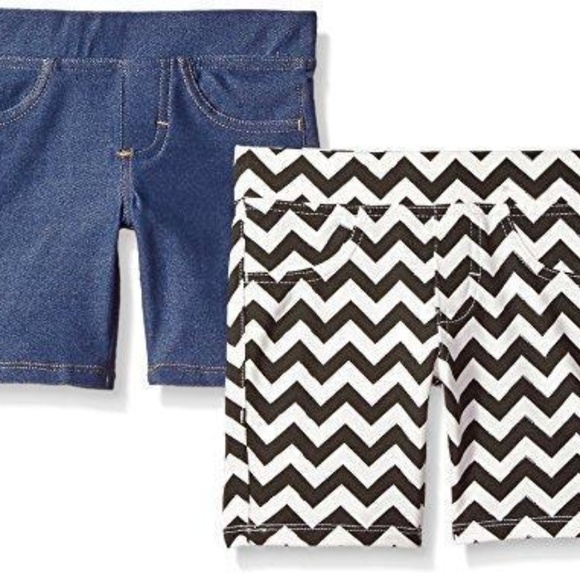 Lee Childrens Apparel Little Girls Chevron Shorts - Picture 1 of 3